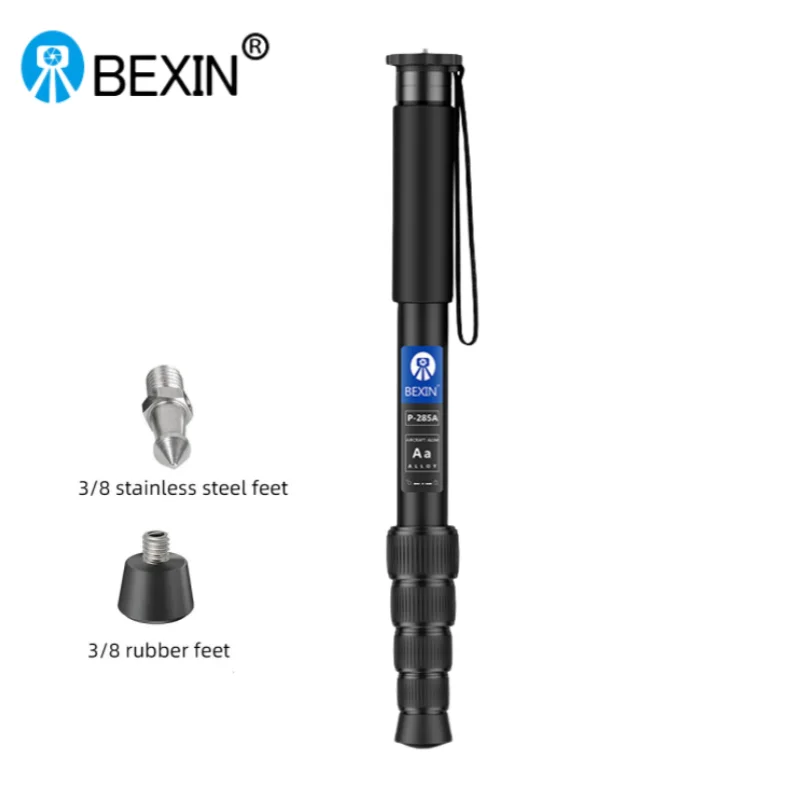 BEXIN P285 Monopod Outdoor Portable Photography Stand for Camera DSLR Mirrorless LED Photography Light Microphone