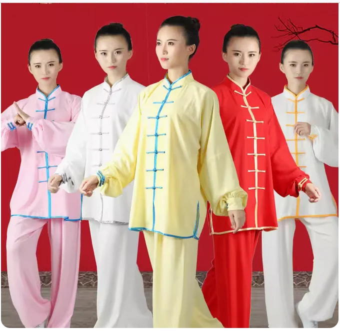 Tai Chi suit, spring and autumn competition practice suit, middle-aged and elderly martial arts suit