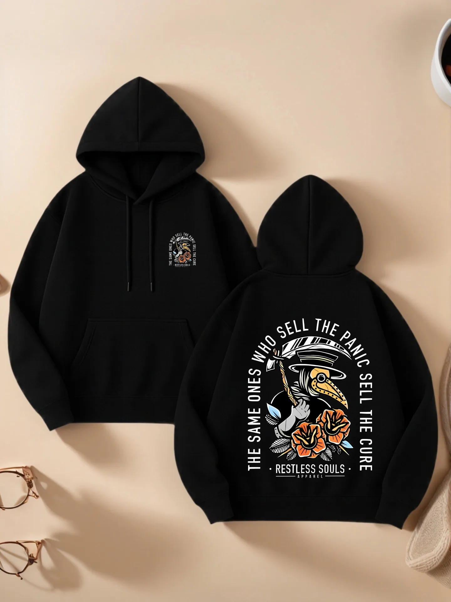 

Женская толстовка с графическим рисунком, графический принт с героями мультфильмов и цветочным принтом, уличный стиль, удобная ткань, повседневная повседневная одежда, для молодых мужчин