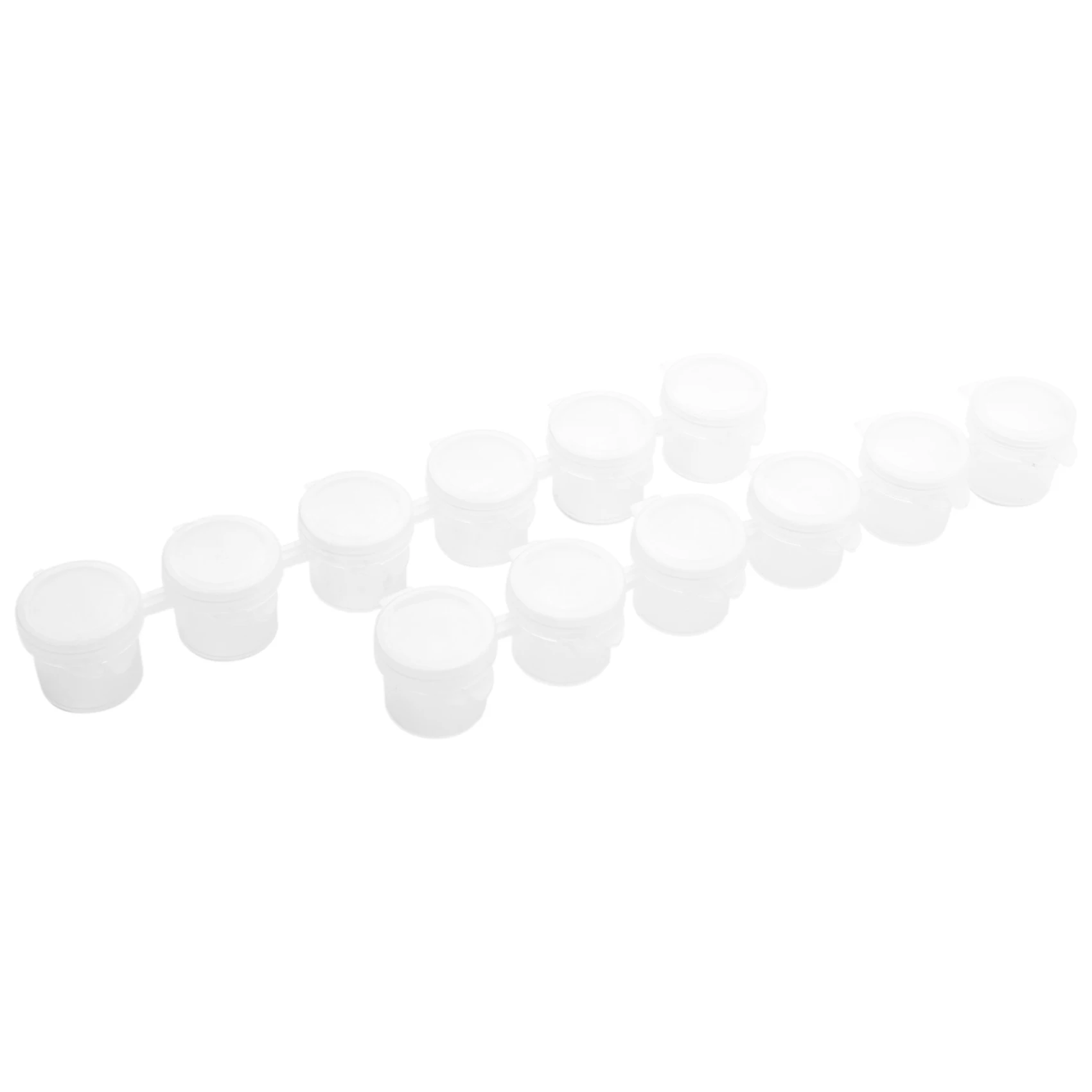 20 Strips 120 Potten 5Ml 6 Kopjes Mini Lege Verfpot Pod Strips Verfstrips Kunst en Ambachten Plastic Opslagcontainers