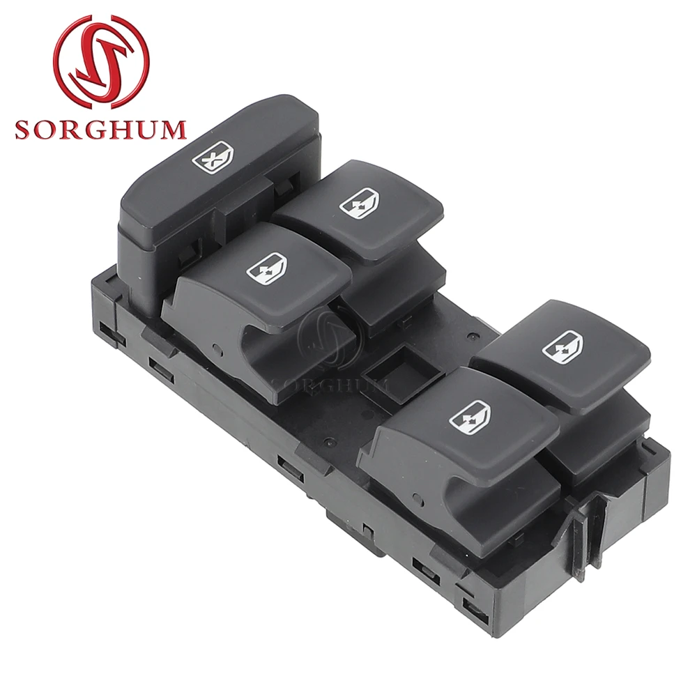 مفتاح نافذة الطاقة من SORGHUM أمامي يسار 5JB959857 6V1959857 لسكودا رابيد فابيا 2013-2020 12 دبابيس ملحقات السيارات