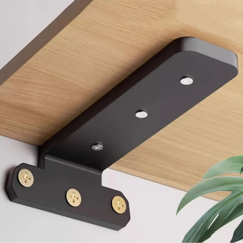 Floating Shelf Hidden Wall Mounted L Brackets for Shelves 200KG Load Capacity with Screws 2-Pack Metal Wall Shelf Brackets