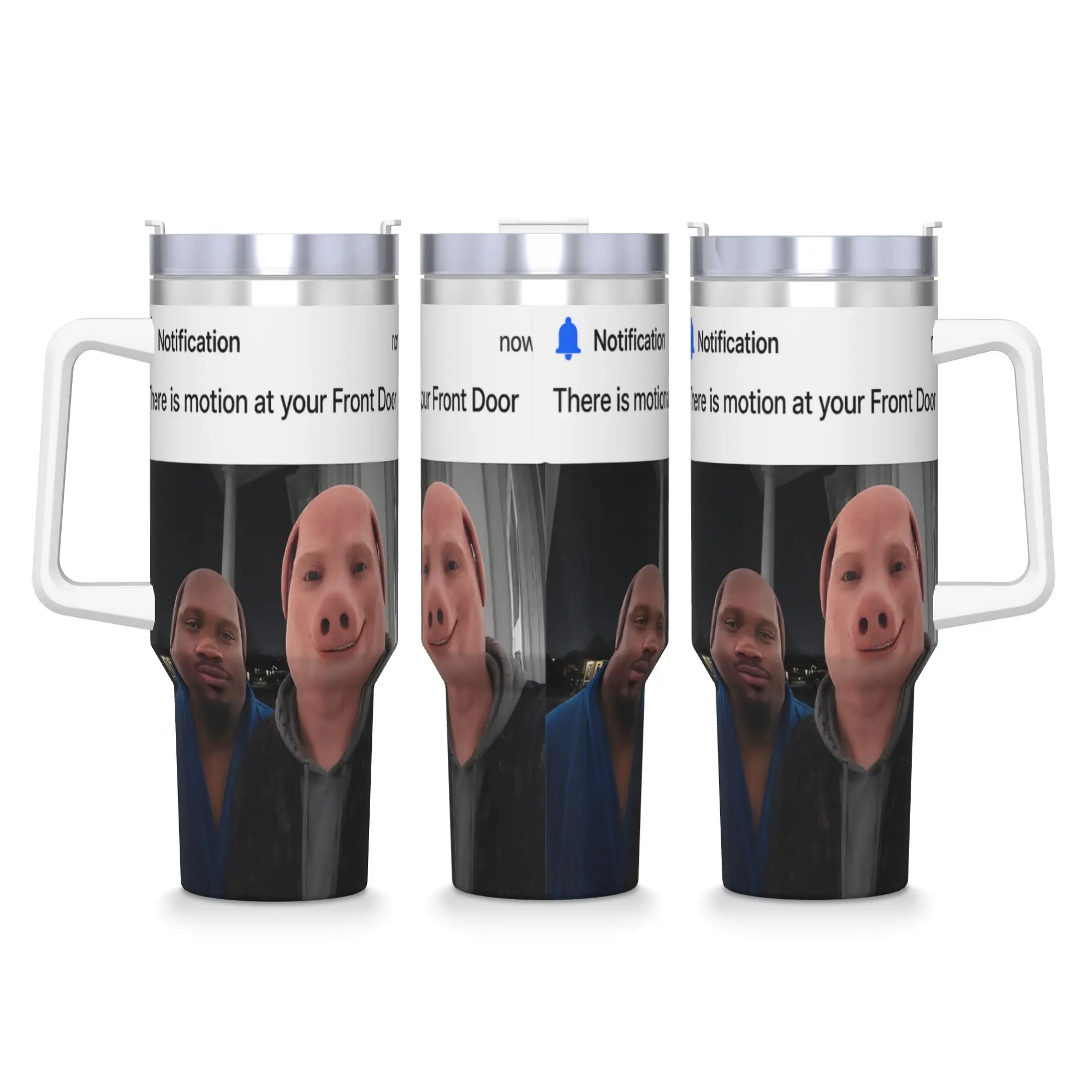 John Pork Dequavious Pork There is Motion At Your Front Door Stainless Steel Tumbler Travel Car Mugs 40oz Thermal Mug