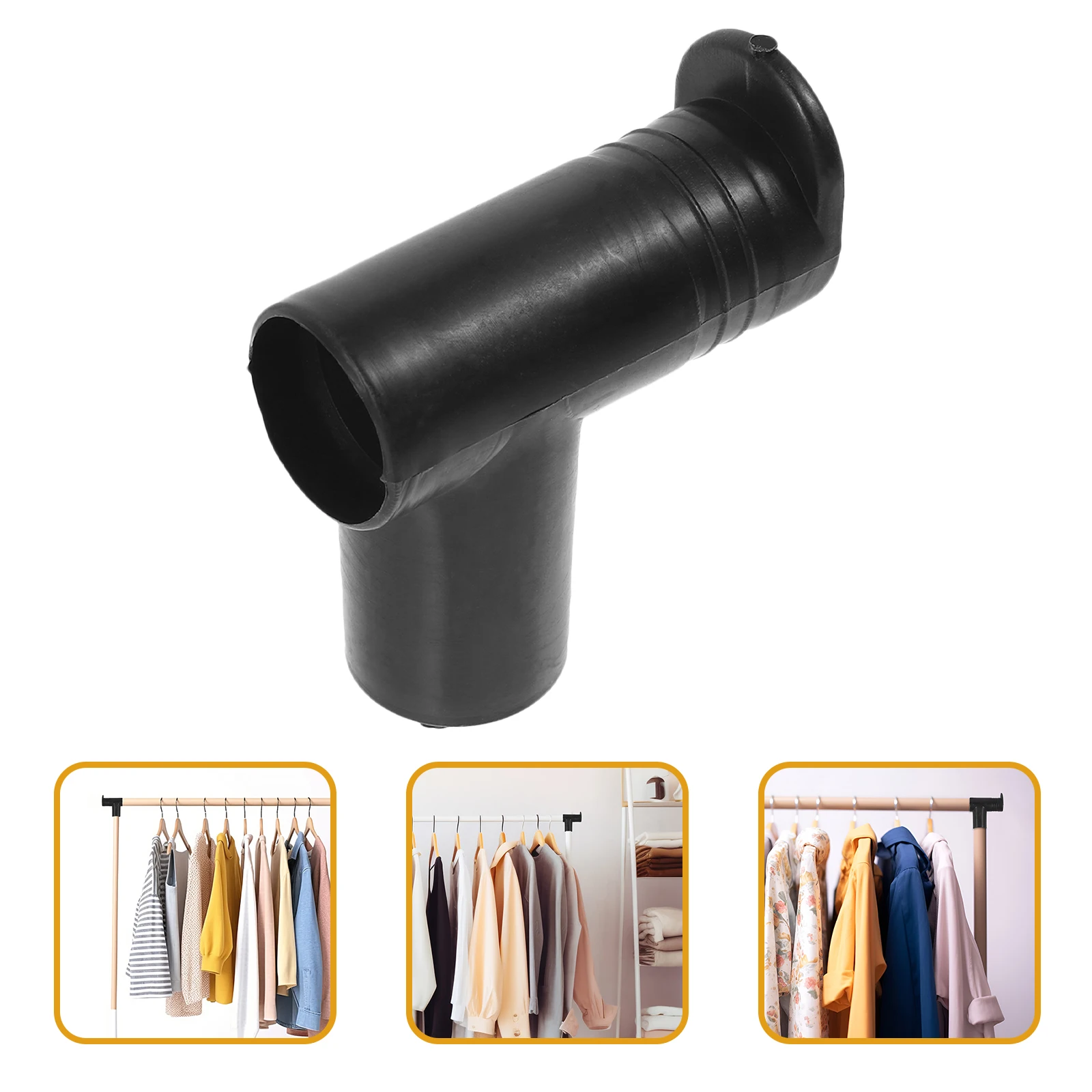 2Pcs Fashion Clothes Rack Accessories Right Angle Pole Joints Home Drying Replacement Plastic Connector Bedroom For Clothe Rack