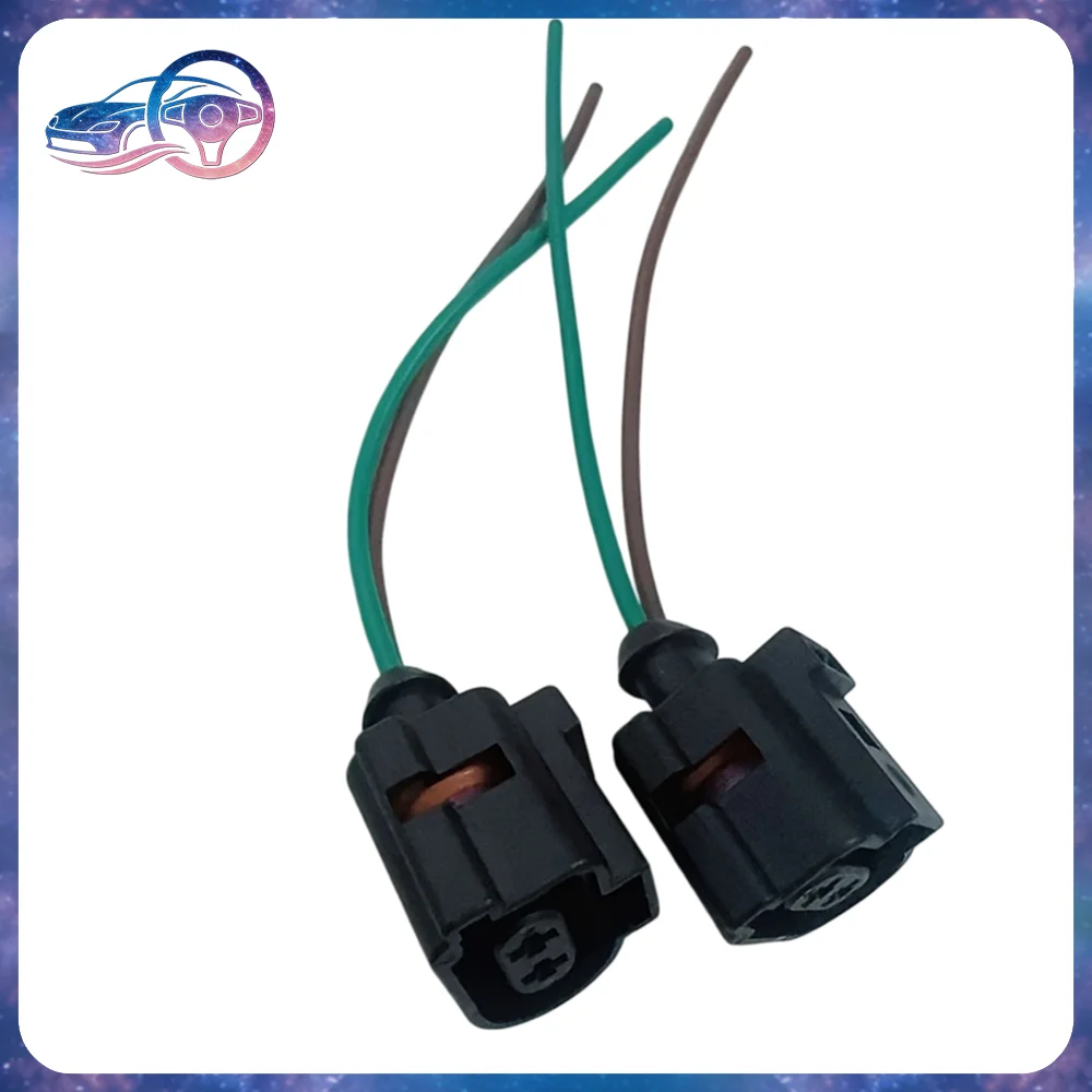 Car Wiring Harness Plug for Audi A6L Touareg 2Pin Connector 1J0973722A Rear Brake Distributor Solenoid Valve Washer Pump Socket