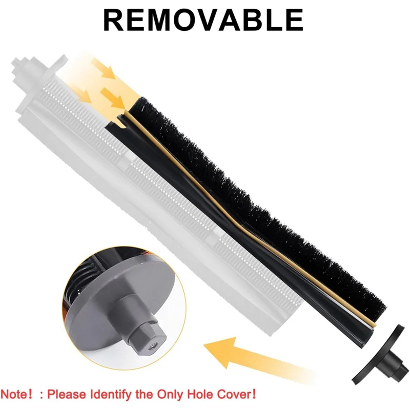 Conjunto de tira de escova BAAN-Tricut Fordreame X30 X40 L40 Ultra Xiaomi X20 Pro / X20 Max / X10 + / X20 + Peças de reposição de escova principal