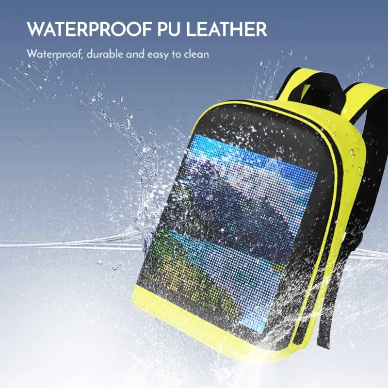 Lixada LED Color Screen Customizable Backpack Travel Bag Pack Bag for Men Women