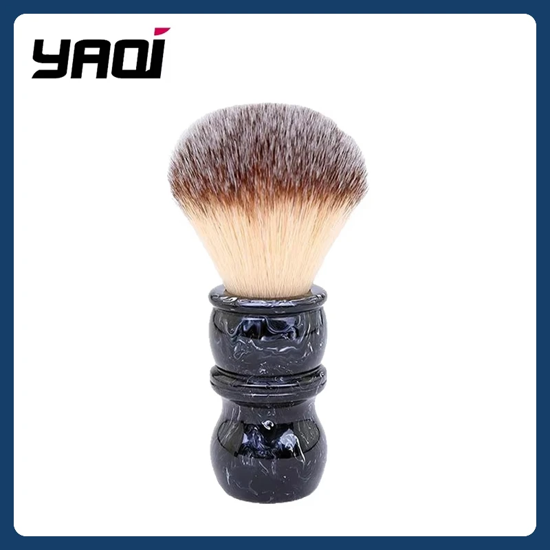 

Мужская помазок для бритья, нейлоновая ручка из смолы для мужчин, профессиональная парикмахерская щетка для чистки лица, инструмент для бритья Yaqi 24 мм