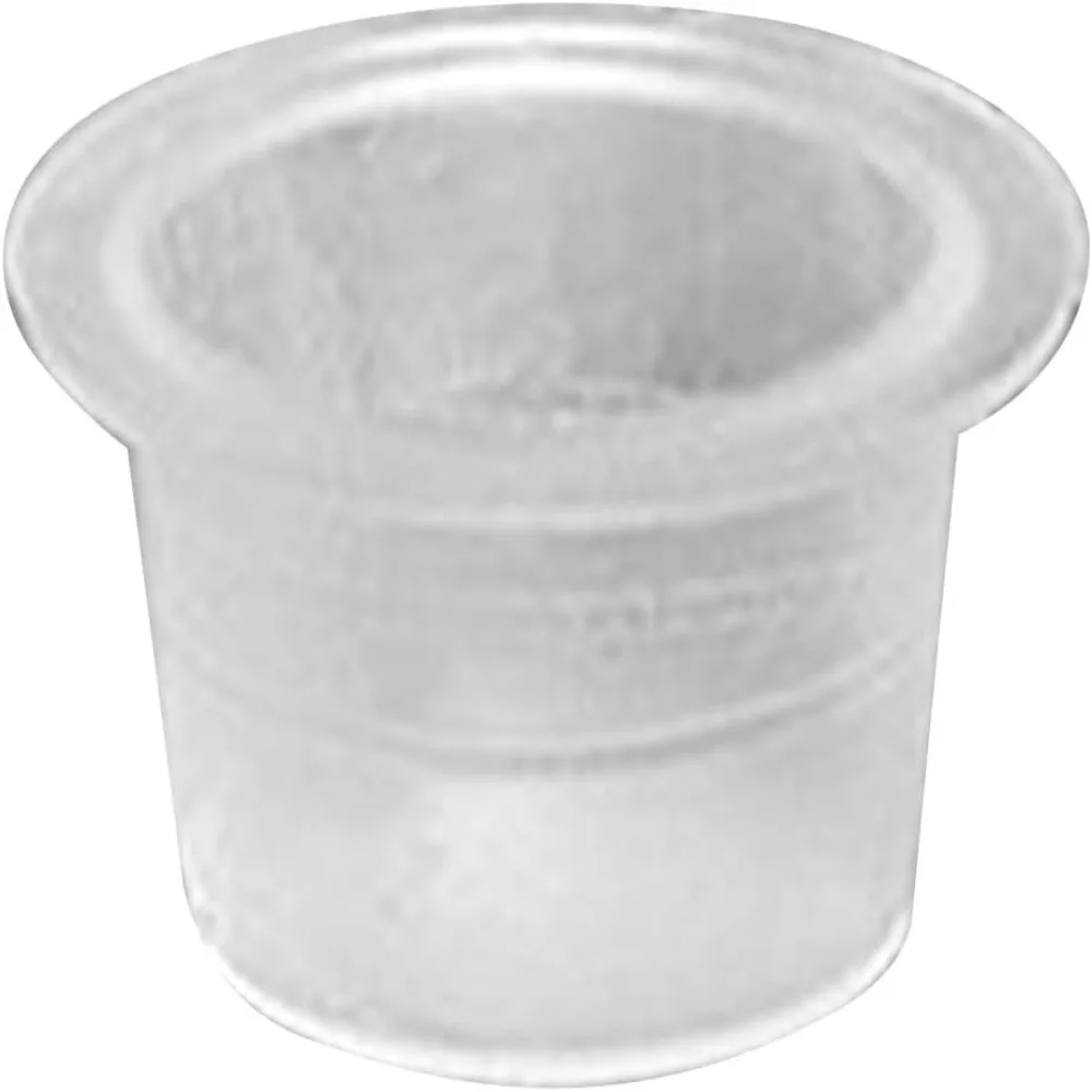 Mixed 300 PCS Bulk Pack Ink Caps Cups 3 Sizes Mixed Plastic Material Disposable Cups Clear Transparent Pigment Cups Supplies