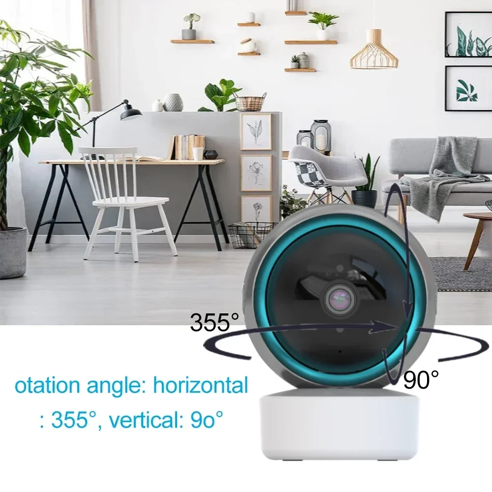 Imagem -04 - Tuya-câmera ip com Visão Noturna Monitor de Bebê Detector de Movimento Ptz 360 ° Áudio Vias 1080p Wi-fi Suporta Tcp ip Onvif Protocolo Privado