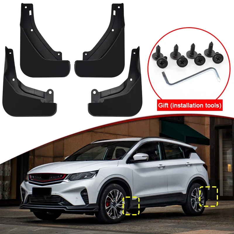 car-styling-fit-for-belgee-x50-2023-2024-abs-car-mud-flaps-splash-guard-mudguards-mudflaps-front-rear-fender-auto-accessories