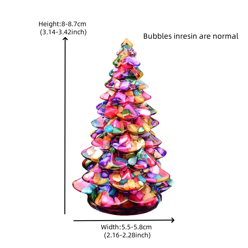 AliExpress RYCRYSTAL 1PC Natural Crystal Stone Gravel Resin Christmas Tree Handmade Lucky Tree Home Decoration Gift