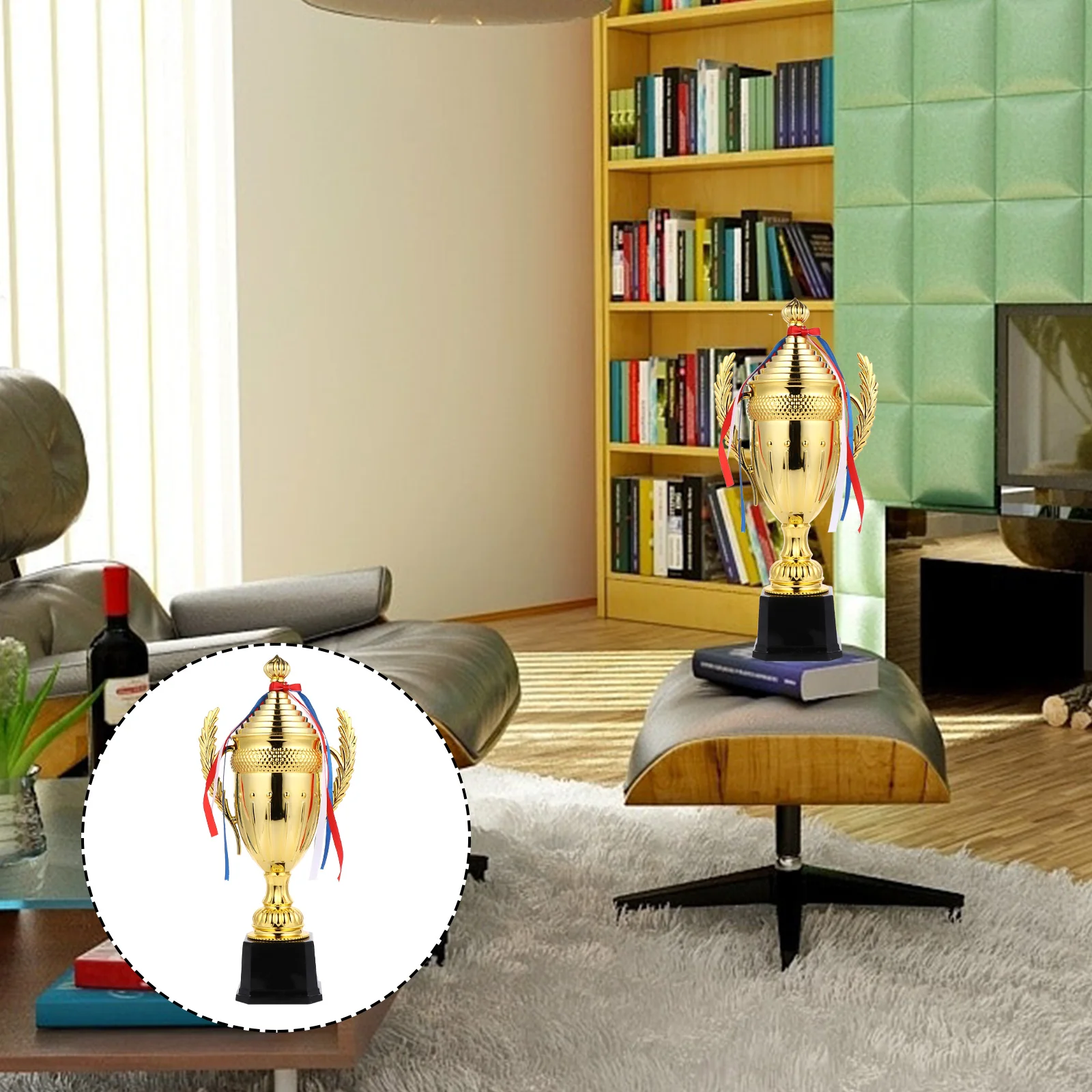

Trophy Trophies Cup Custom Award Football Small Plastic Large Game Child Trophycups Gold