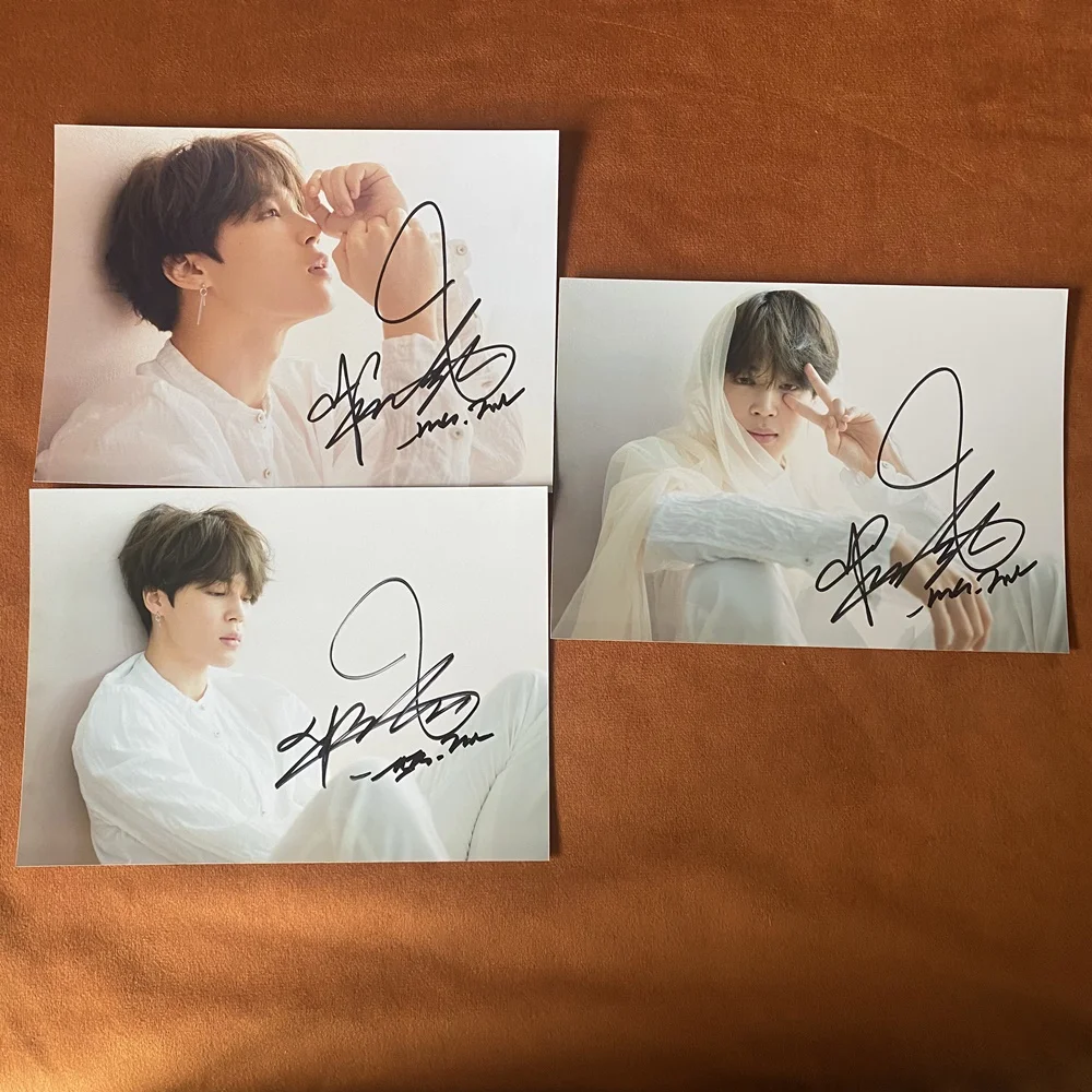 LOVE YOURSELF TEAR JIMIN Autographed Signed Photo K-POP Collection 5*7 2021A