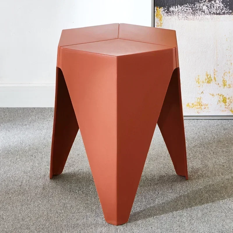 

Modern Creative Household Simple Dining Stool Thickened Stackable Dressing Stool Light Luxury Fashion Plastic stool chair silla