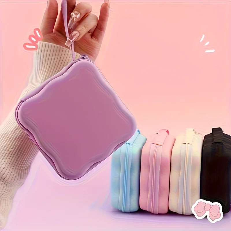 Portable Multi-Function Storage Pouch, Wallet, Zipper Closure, Storage Pouch for Headphones, Chargers, and Digital Accessories