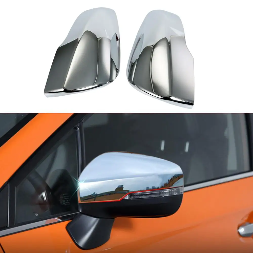 1 Pair of ABS Chrome Rearview Mirror Cover Cap Car Mirror Cover Fit For Subaru Crosstrek XV 2018 2019 Accessories Car Styling