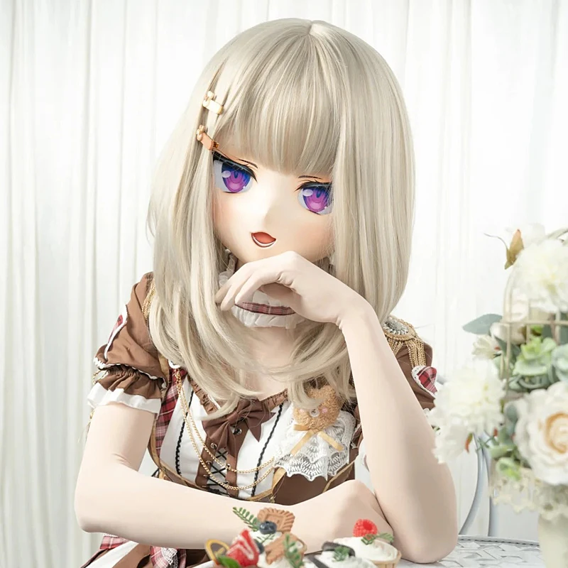 

Full headband lock Customize Full Crossdress Doll Female/Girl Cartoon Character Kig Cosplay Japanese Anime Kigurumi Masks
