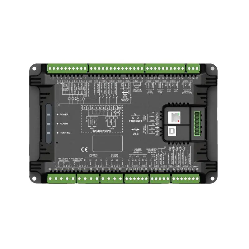 HMB9700 SmartGen Multiple Genset Parallel Controllers Connected to the Grid and Four Protection Modules Original