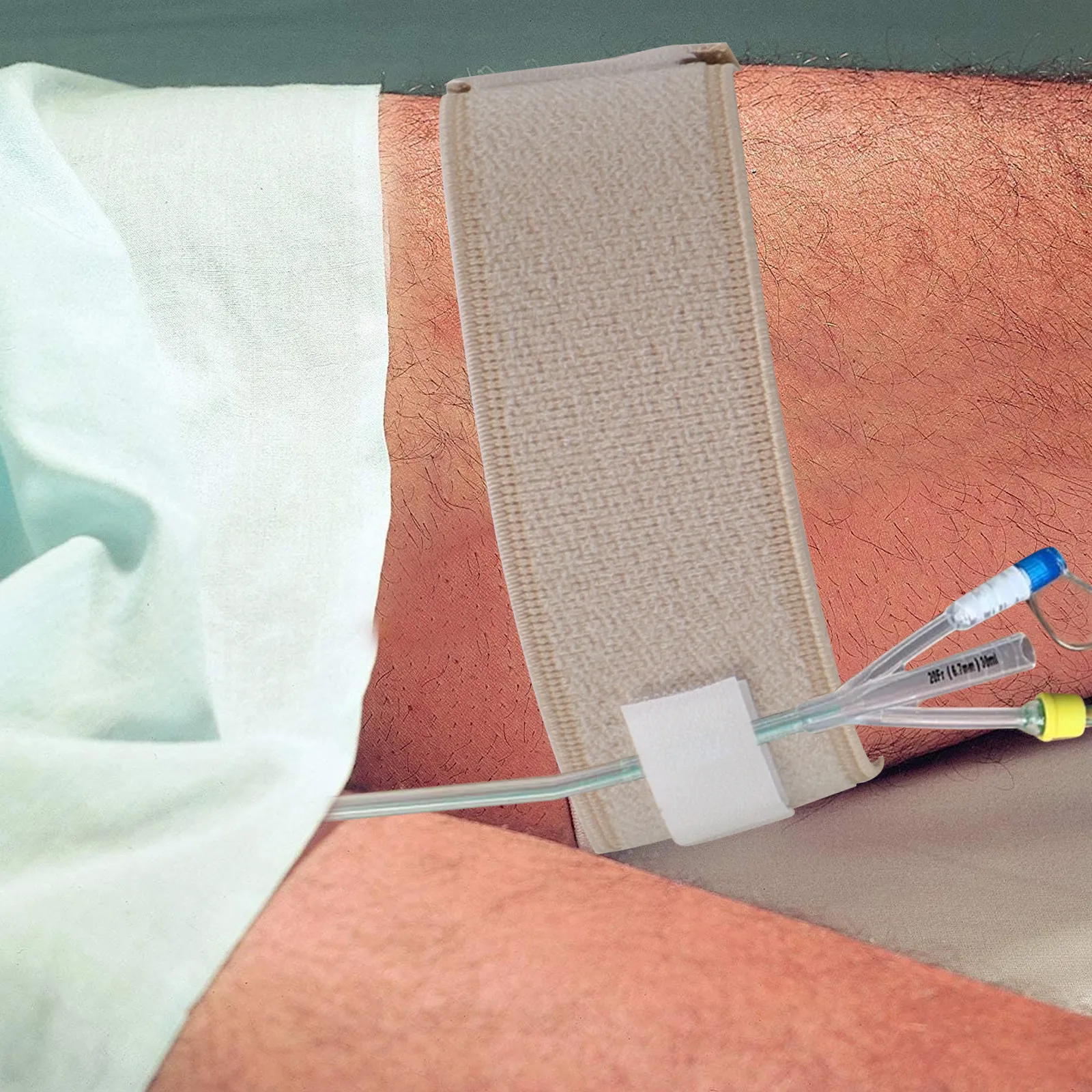 1Pcs Catheter Bag Holder Leg Bag Strap For Wheelchair User Adjustable Adhesive Urinary Secure Stabilization Restriction