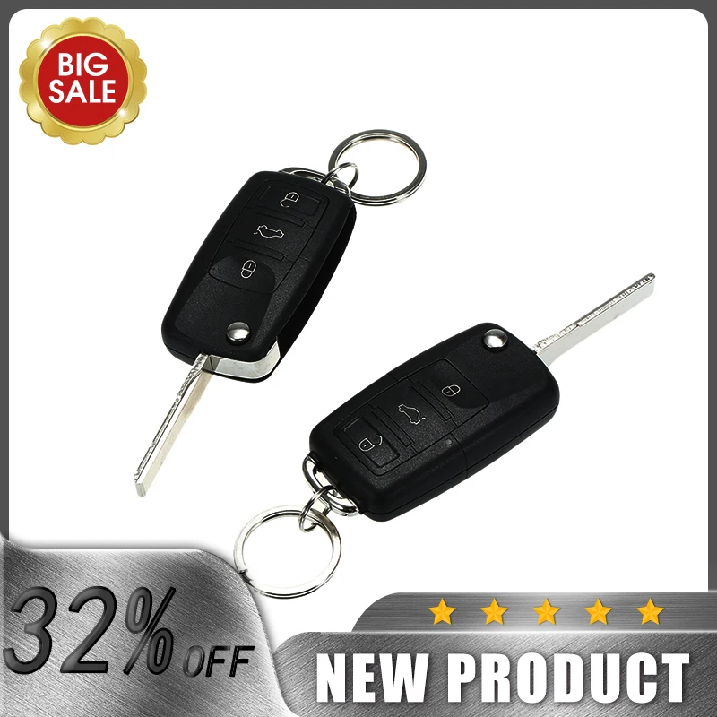 

Car Door Lock Keyless Entry System Remote Central Control Locking Kit with Trunk Release Button Universal