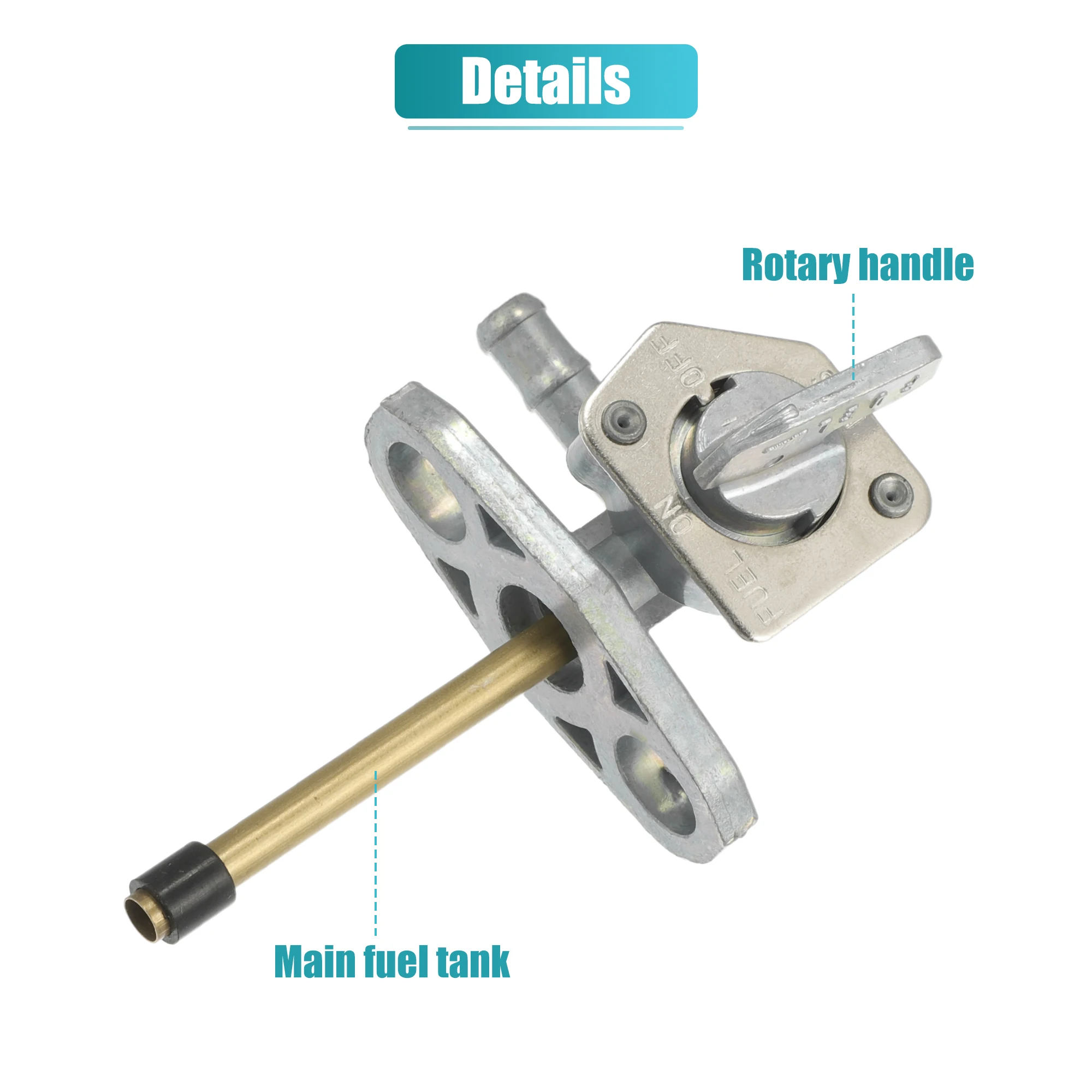 Motoforti Motorcycle Fuel Valve Petcock w/ Male Thread for Honda CRF100F 2008-2011 for Honda CRF230F 2003-2009 for Honda XR80R  image 4
