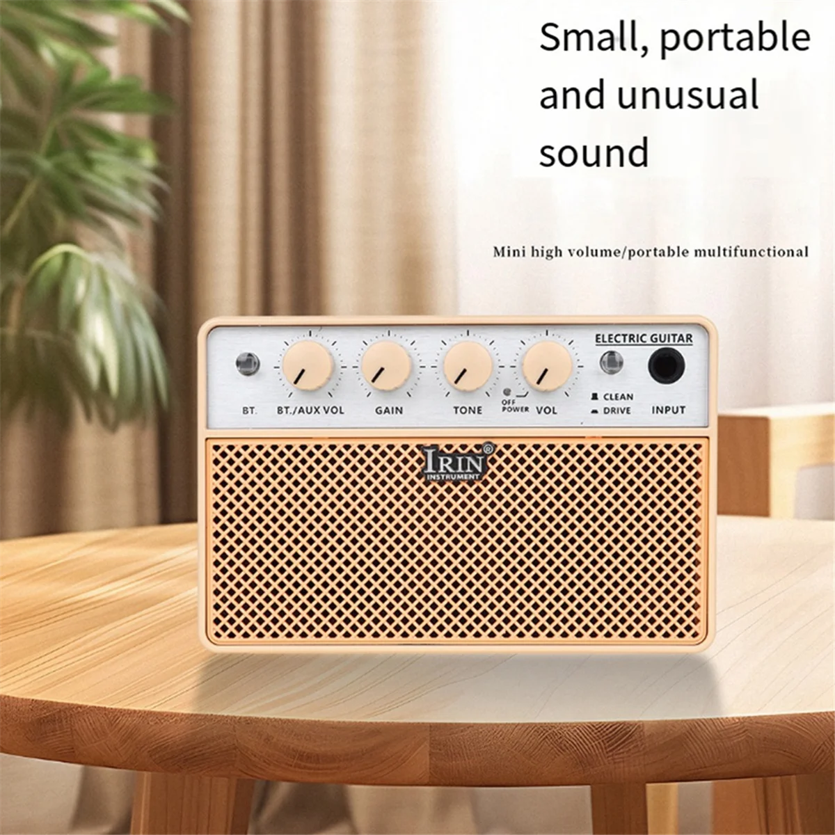 Amplificador de guitarra portátil, altavoz de 10W, Mini bajo, Bluetooth, caja de sonido