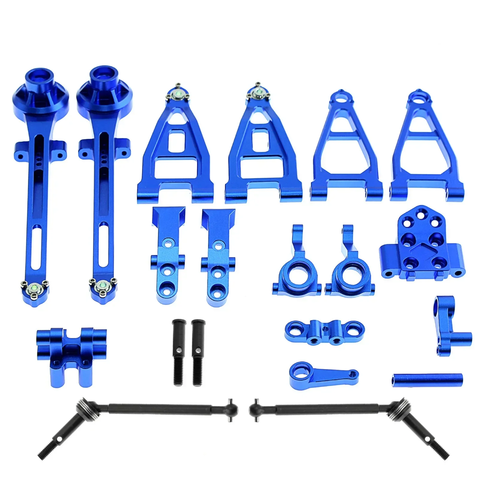RC Buggy Car Accessories Suspension Arms Steering Knuckle Metal Modification Accessory Kit  Set for Tamiya 58719 BBX BB01 BB-01