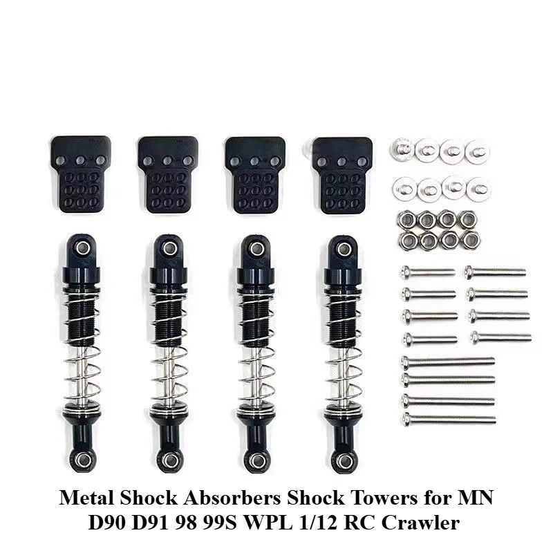 

Металлические амортизаторы и стойки амортизаторов MN D90 D91 98 для радиоуправляемых краулеров MN WPL 1/12: высокопроизводительная модификация и замена