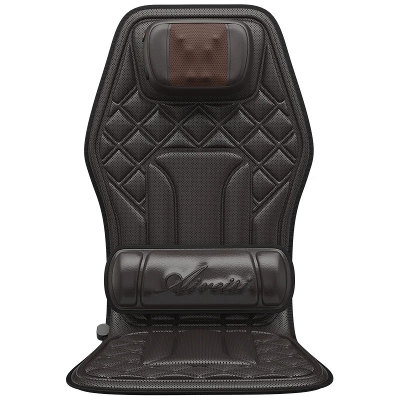 Multi-Function Car Massage Cushion for Neck Back, Heated Vibrating Ventilation Pad, Full Body Relaxer for Vehicle Seat view 4
