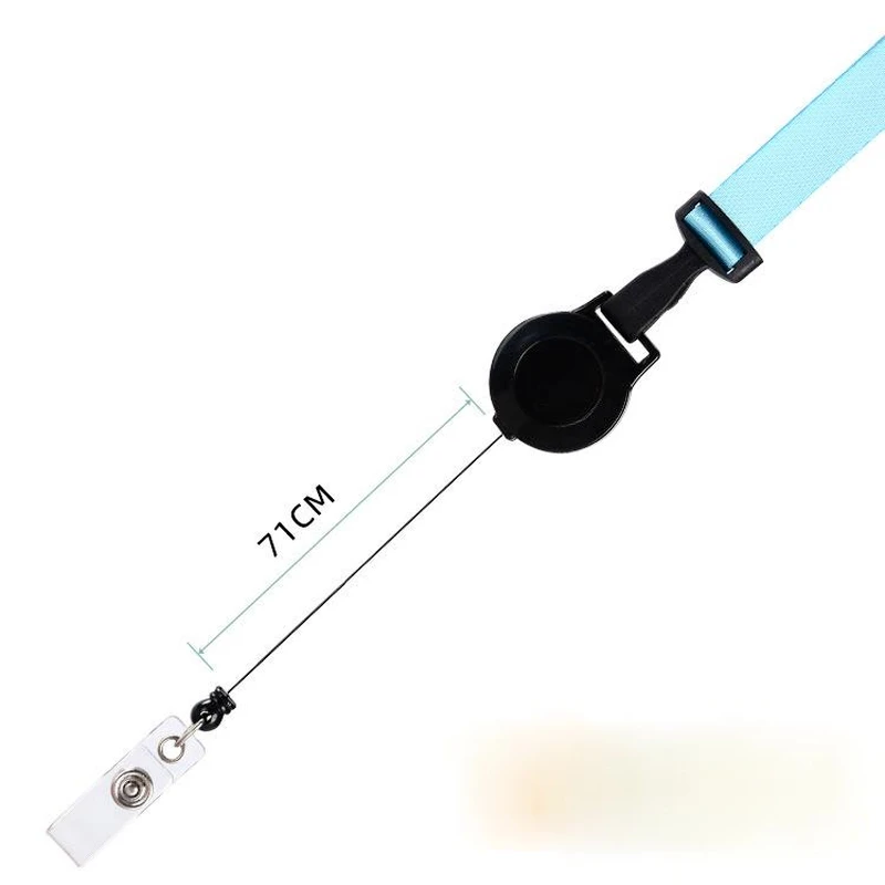 Retractable Work Pass Card Sleeve Neck Strap ID Holders Name Badges Lanyards Strap Keys Rope Lanyards
