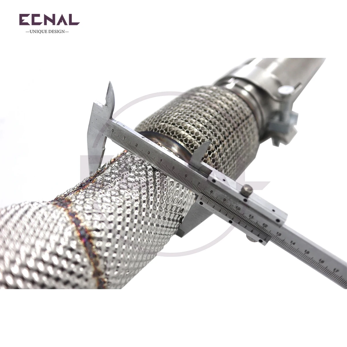 

Ecnal Exhaust for 2014-2017 Benz W222 S500 S550 4.7T SS304 Straight-through Sports Insulate Against Heat Exhaust Downpipe