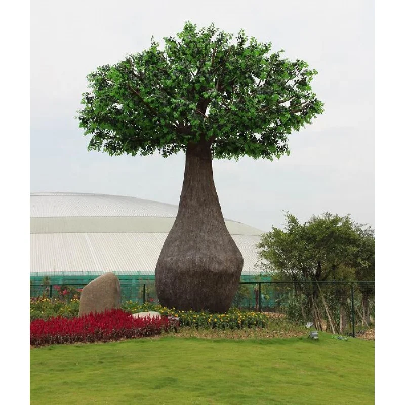 custom.Large Artificial Linden tree outdoor royal Breadfruit tree plastic simulation tree