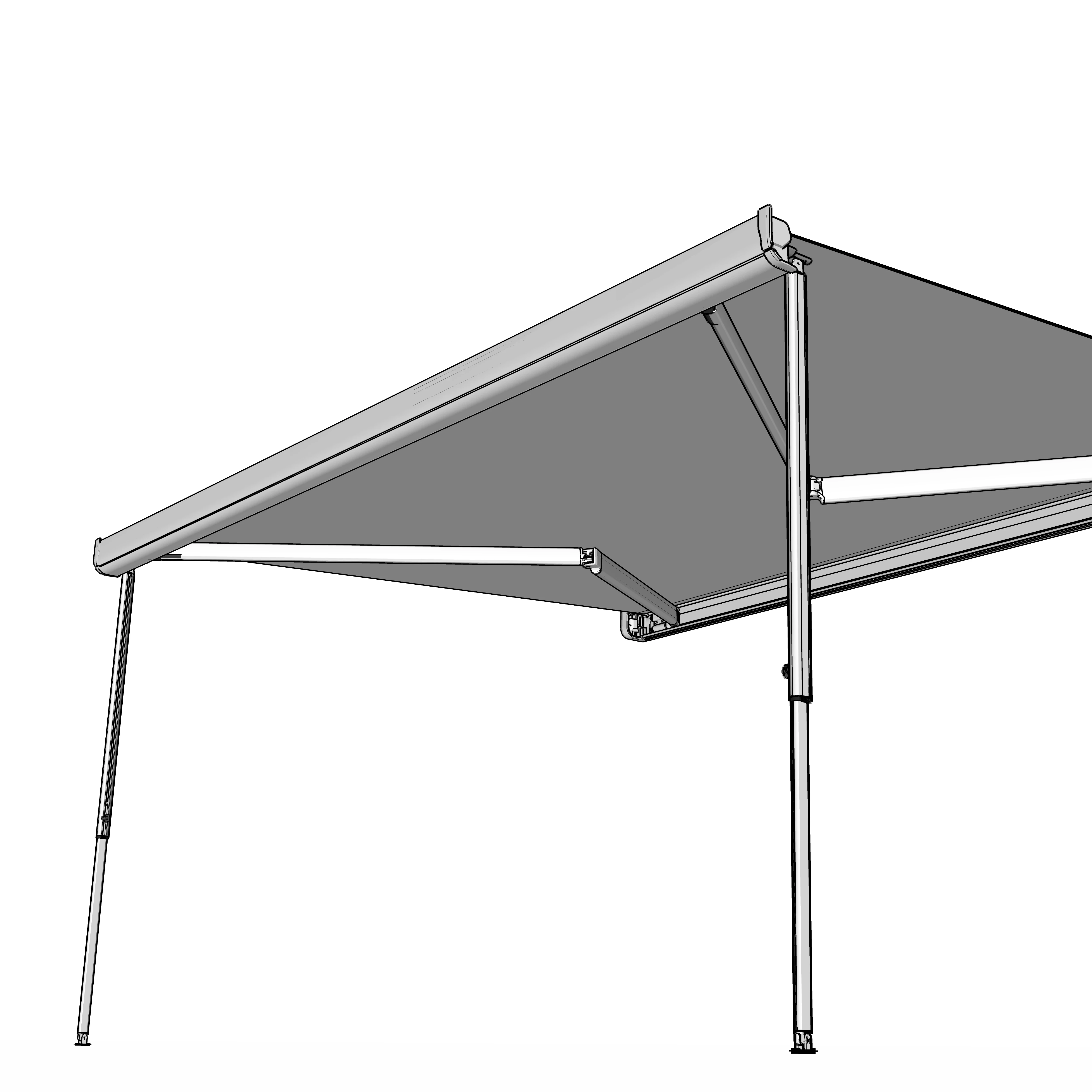 

S27 Aluminum Alloy Side-Mounted RV Awning