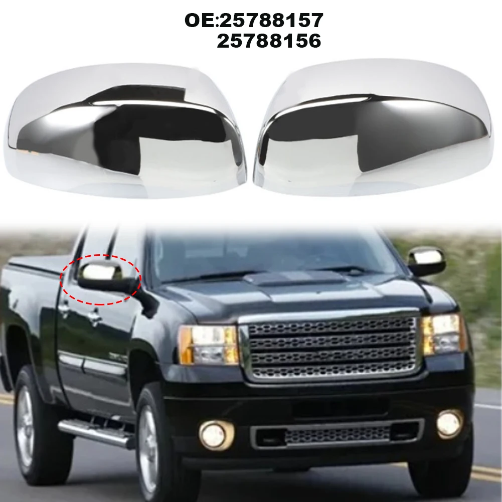

Rearview Mirror Cover for Chevrolet For Silverado 2007 2013 Model OEM 25788157 25788156 ABS Material Replacement Part