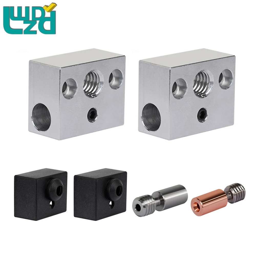 

Для Ender3 S1 высокое качество Bi-Metal Heatbreak алюминиевый Термоблок Hotend силиконовый рукав для Ender3 S1 CR10 детали для 3D-принтера