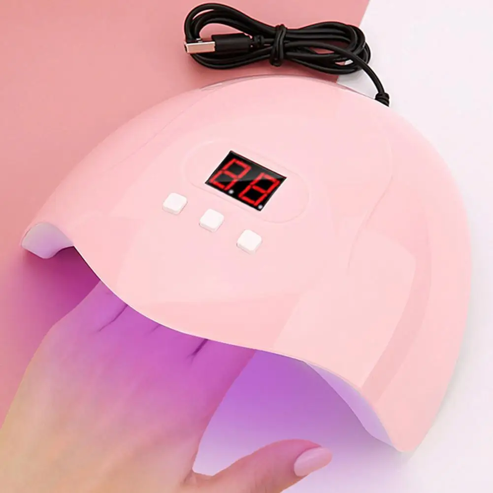 Nail Lamp Lightweight Nail Drying Lamp Long Lasting Energy-saving  Good USB Style Drying Curing Nail Varnish LED Lamp