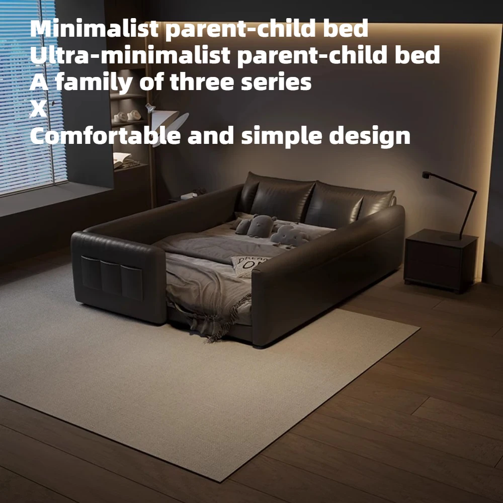 

135x200cm King Size Bed Black Fancy Minimalist Modern Hotel Home Bed Nightstands Lounge Kids Meubles De Chambre Home Decoration