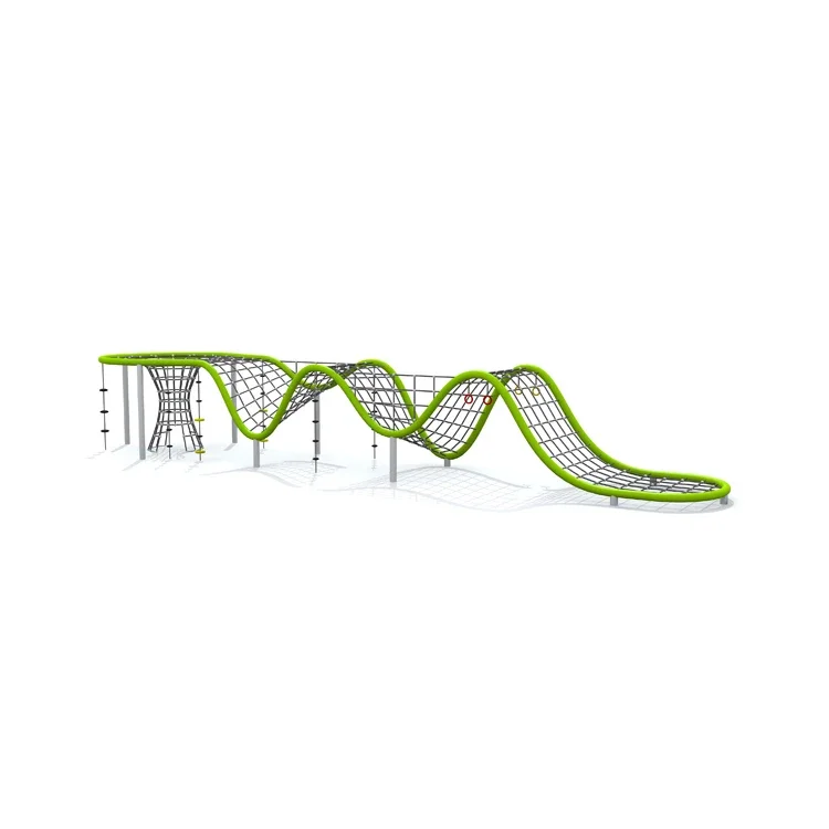 Outdoor Children Rope Course Climbing Structure for Public Use Playground