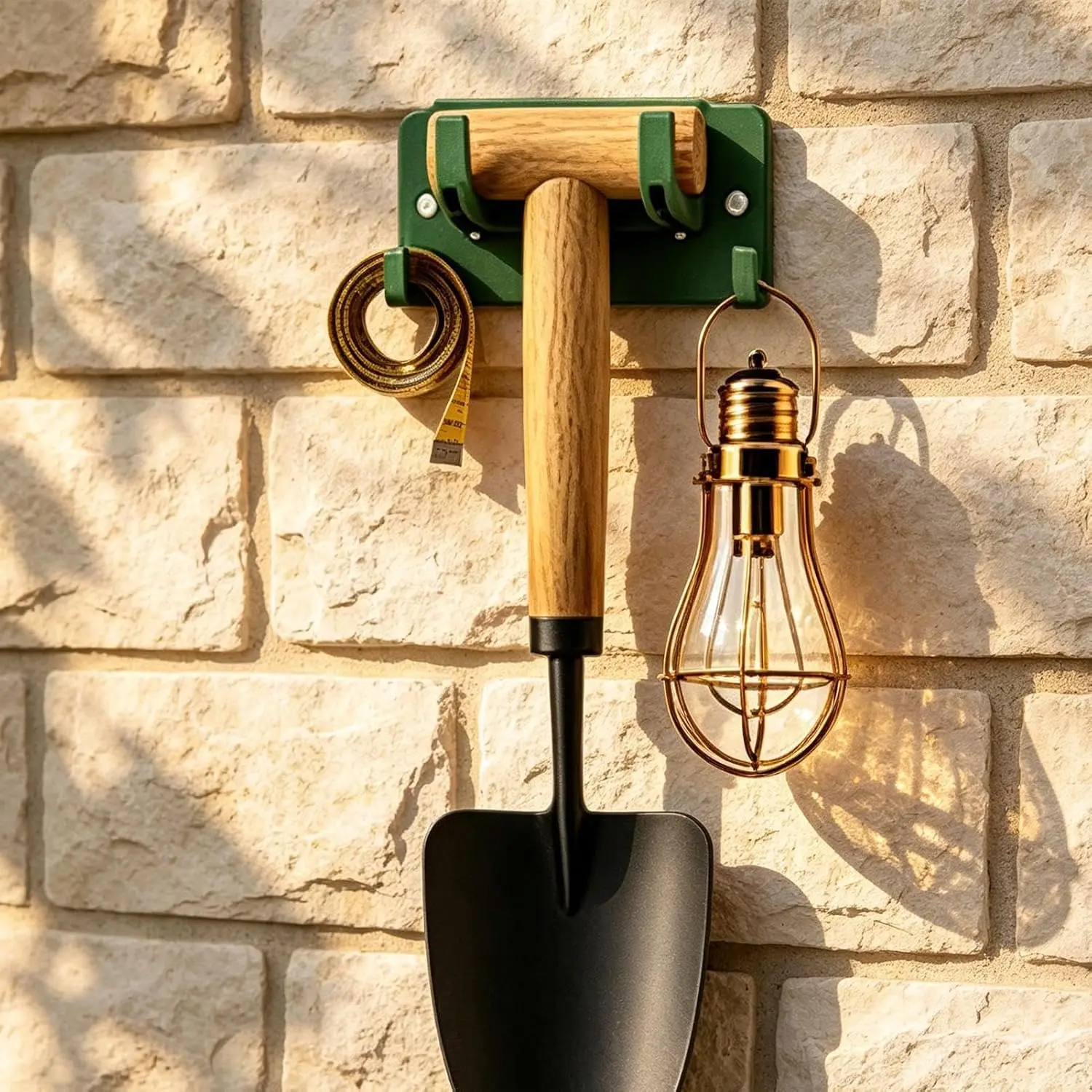 10 Pack Wall Mounted Tool Holder for Garden Tools For Hammer Wrench Garage Storage Organizer Vertical Space Saver