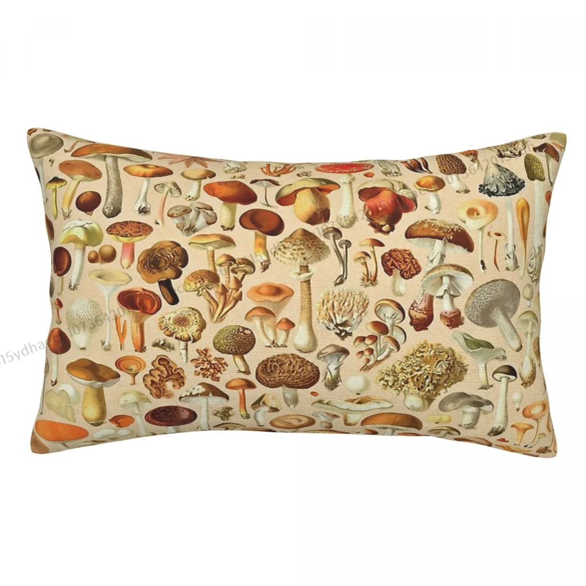 Vintage Mushroom Designs Collection Printed Pillow Case Backpack Cushions Covers Kawaii Home Decor Pillowcase