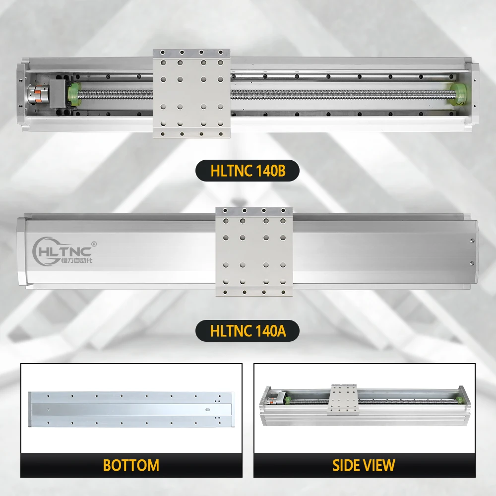 HLTNC140 Fully Enclosed Module 140mm Width Sliding Table Silent Module Provide 3D Model  SFS1610 Ballscrew EGR15 Linear Guide