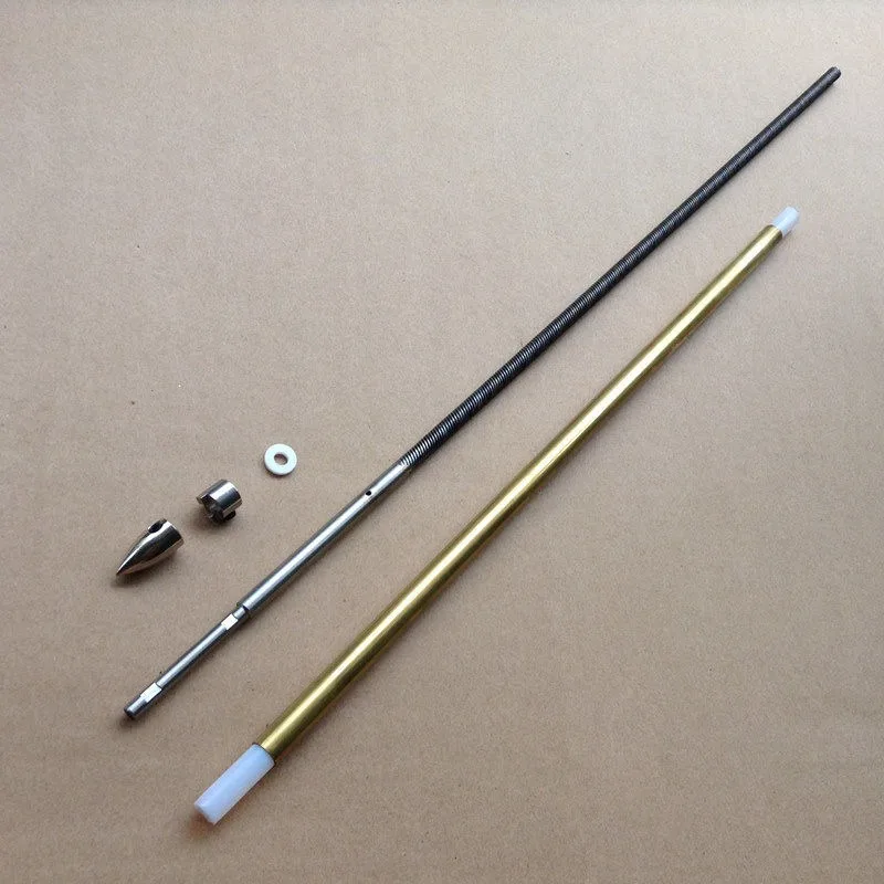 6.35mm to 4.76mm Integrated Welded Flex Shaft, FWD/REV Drive Shaft Set for RC Boat