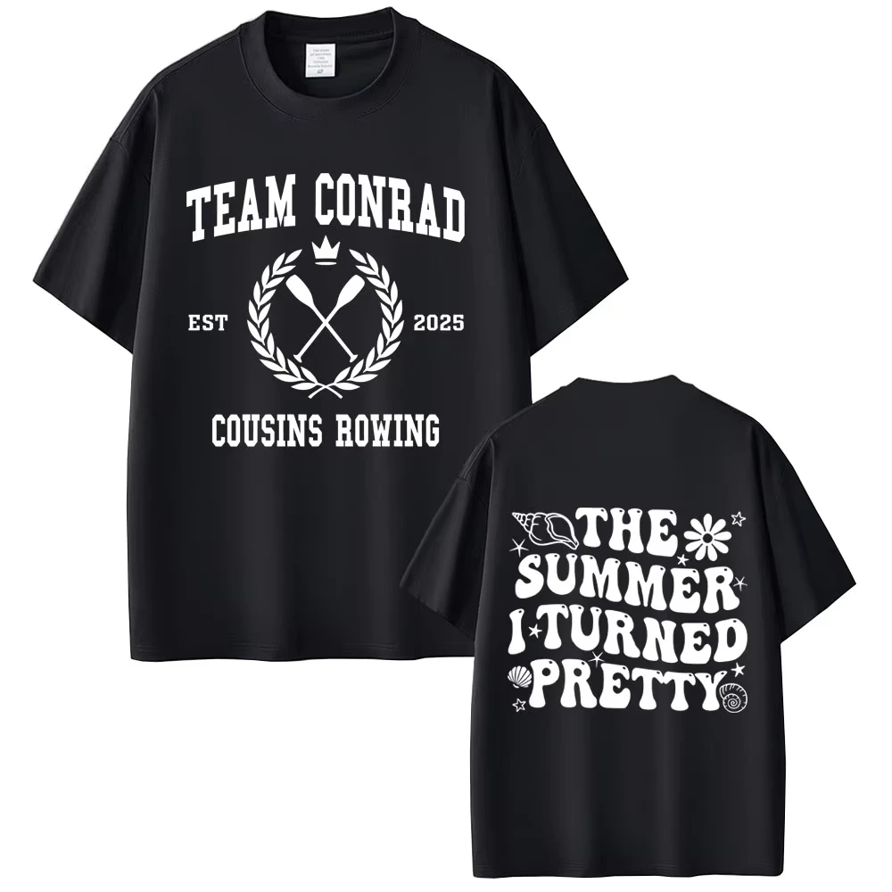 TV Play The Summer I Turned Pretty Team Conrad Cousins Beach Print T-shirt Men Women Casual Cotton Vintage Short Sleeve T Shirt