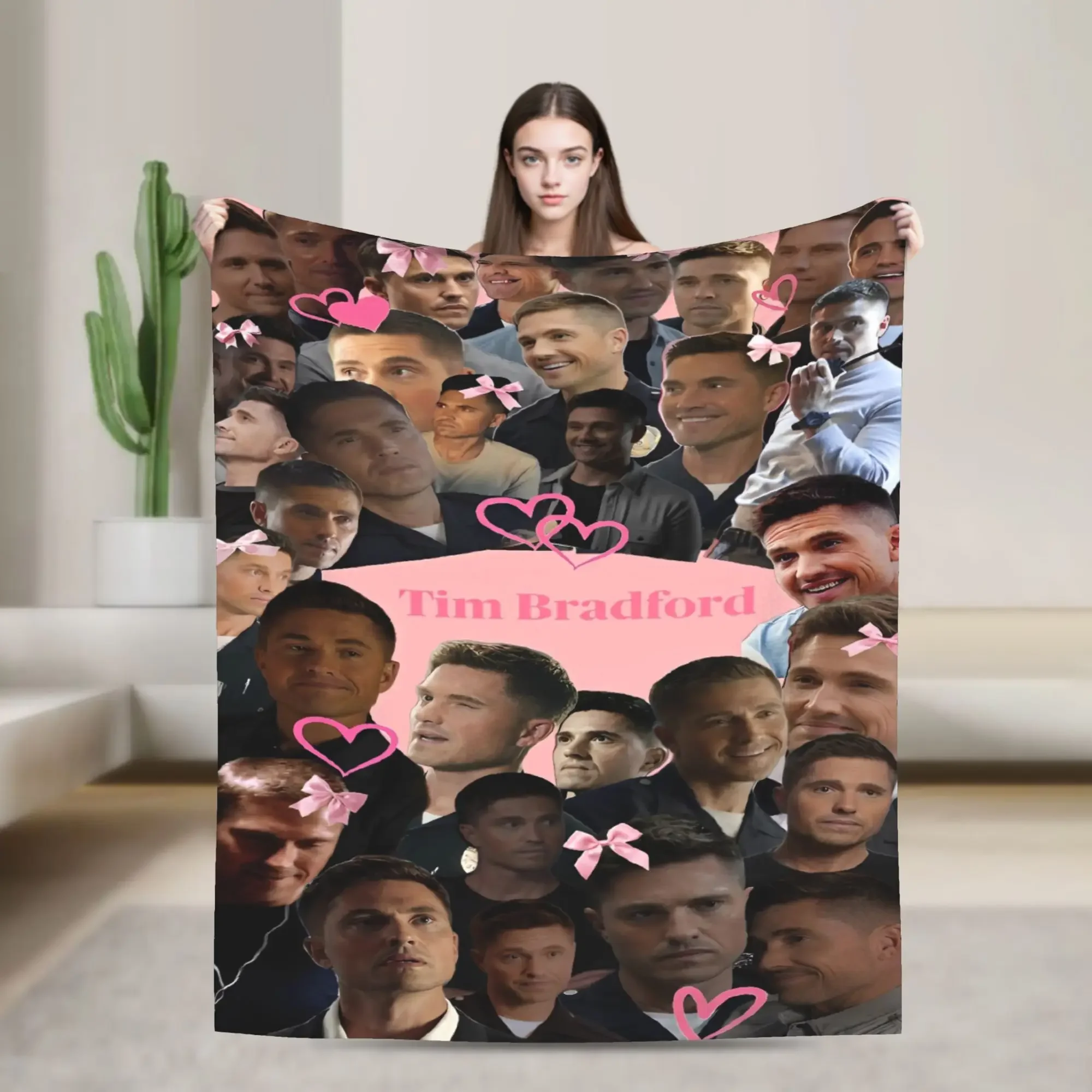 

Фланелевое одеяло Тима Брэдфорда, мягкое, уютное, с весенним принтом для спальни, детское покрывало, чехол для дивана-кровати