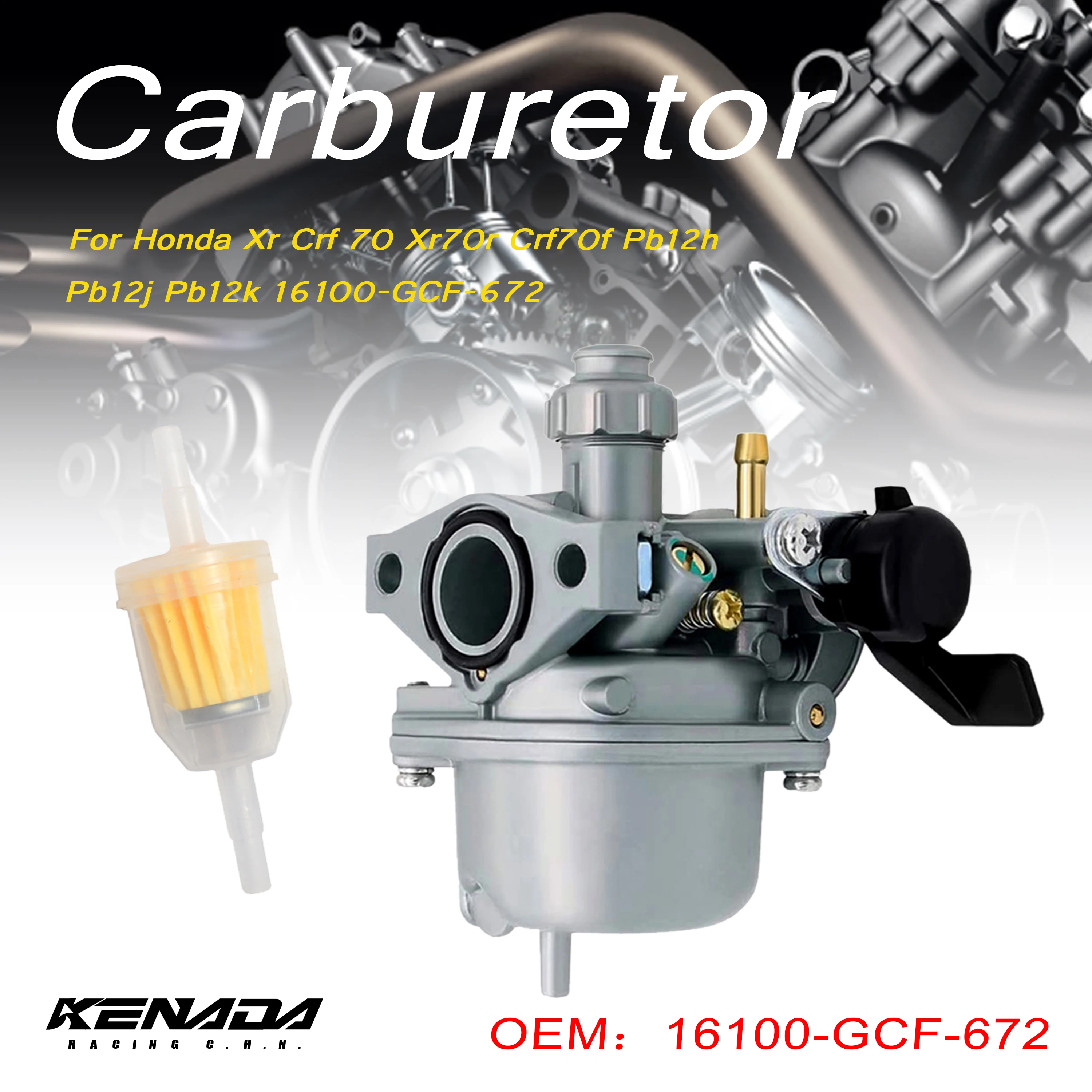 

Carburetor For Honda Xr Crf 70 Xr70r Crf70f Pb12h Pb12j Pb12k 16100-GCF-672 Motorcycle Carb