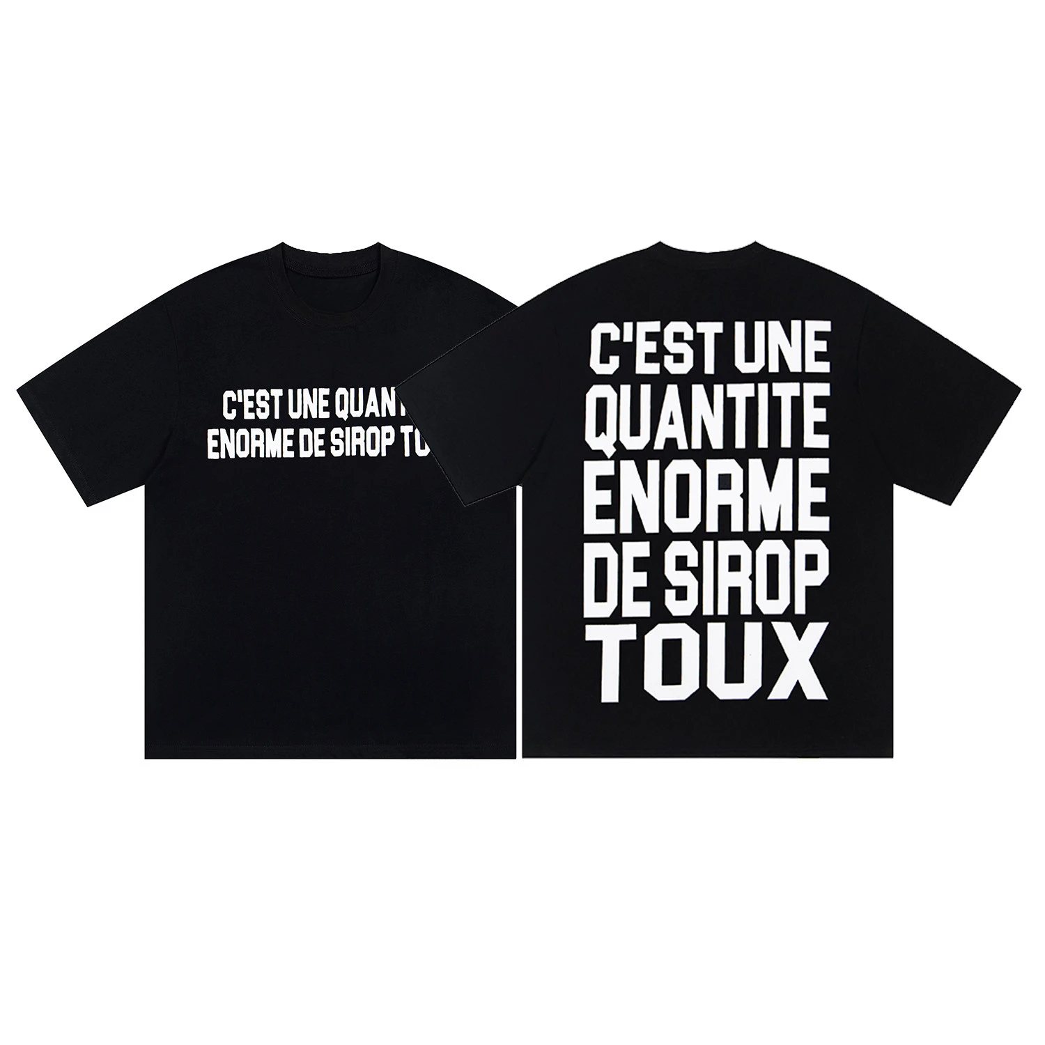 That A Lot of Awful Cough Syrup American-style High Street Short-sleeved T-shirt for Both Men and Women Cotton