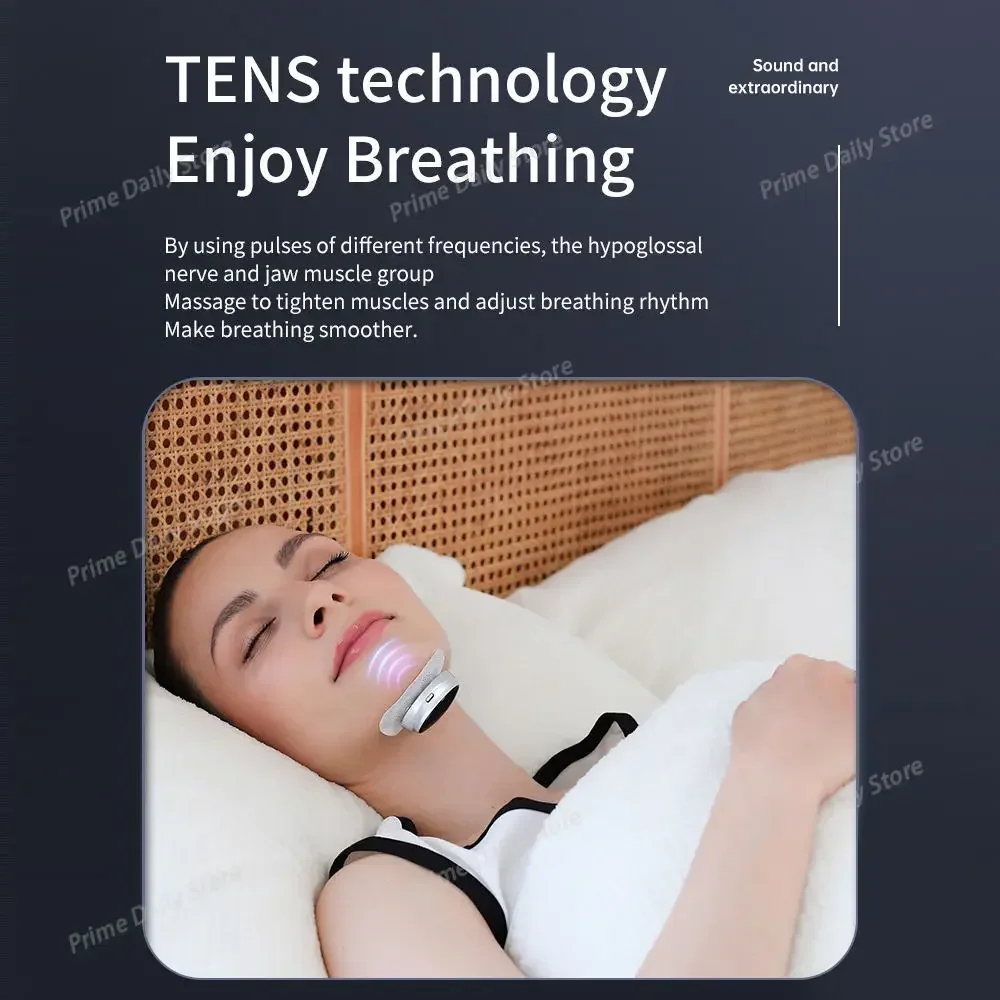 Pulse Anti-Snoring Massager Relief TMJ Jaw Massager Better Sleep Device With Mouth Nasal & Body Patches Reduce Snoring