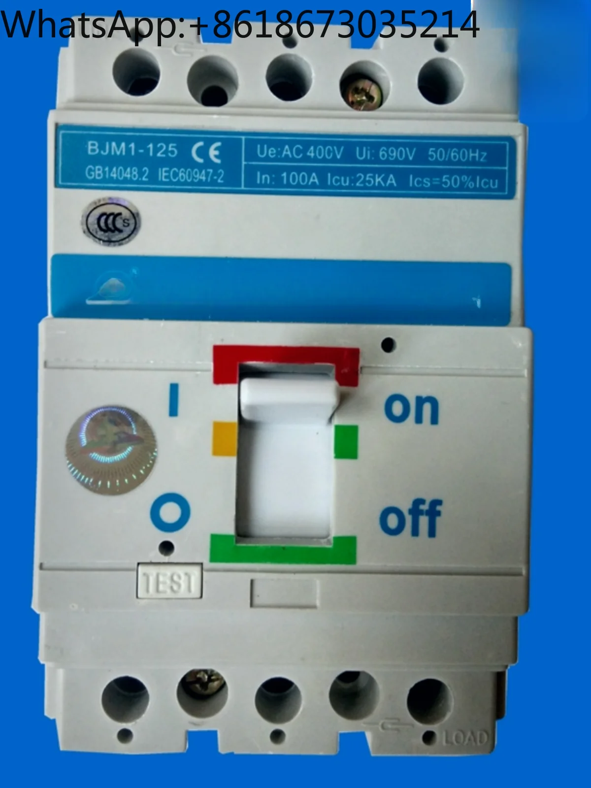 

BJM1-125 molded case circuit breakers 3P 20A 25A 32A 40A,63A 80A 100A 125A