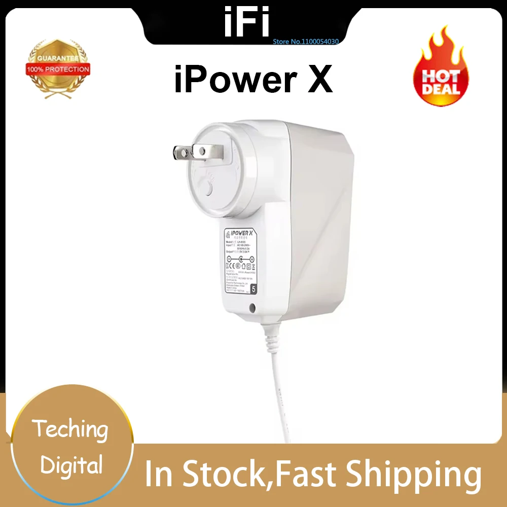 IFi IPower X DC Low Noise Power Adapter Hifi Decoded Headphone Amplifier Noise Elimination Filter Low Ripple Safety Protection